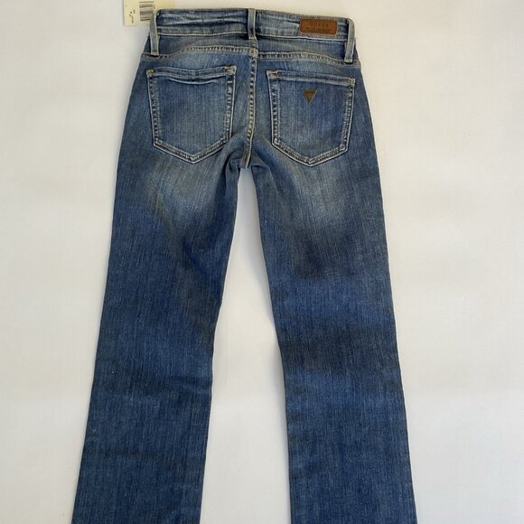 Guess Women’s Mid Rise Boot Cut Jeans Blue Size 23 - Picture 11 of 14